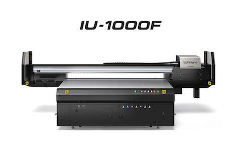 罗兰DGA推出新型IU-1000F大容量UV-LED平板打印机
